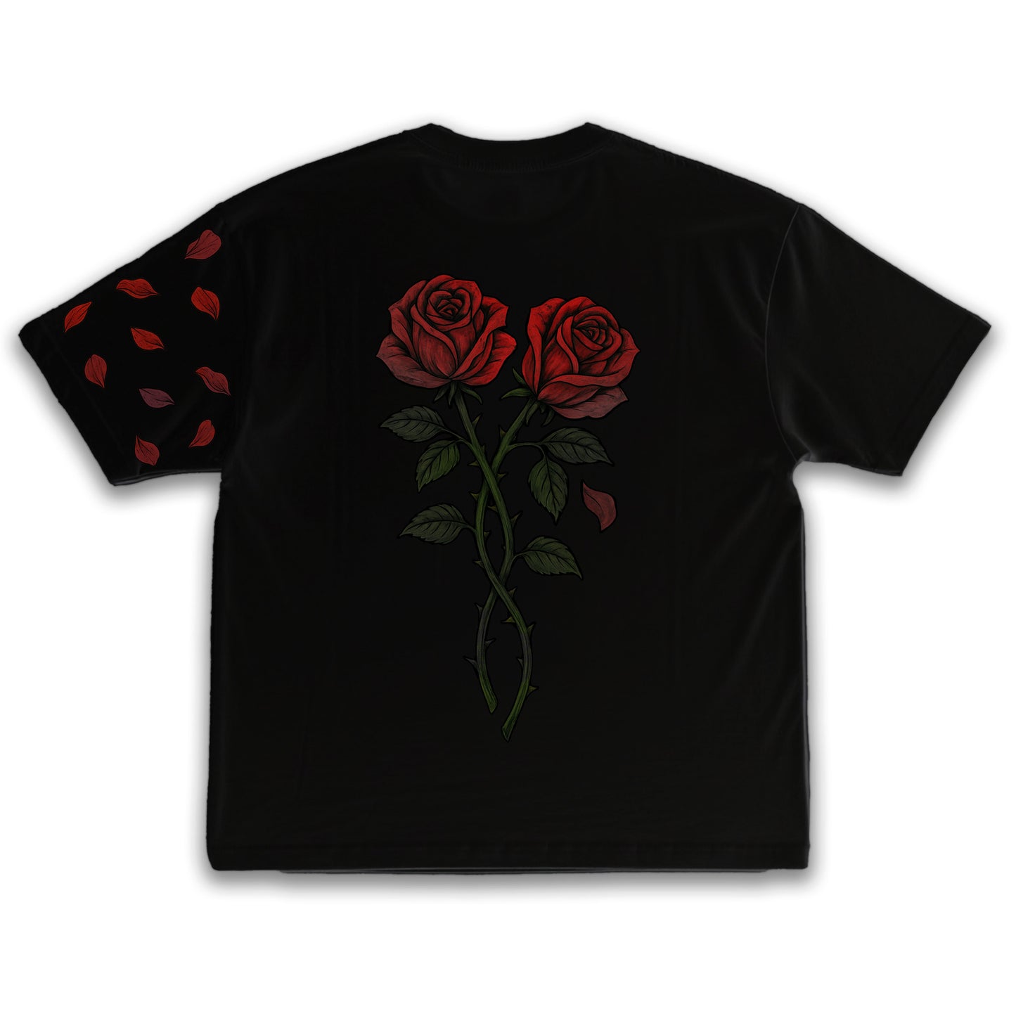 ROSES - Black T-shirt