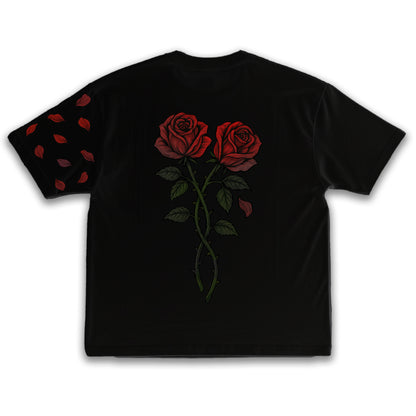 ROSES - Black T-shirt